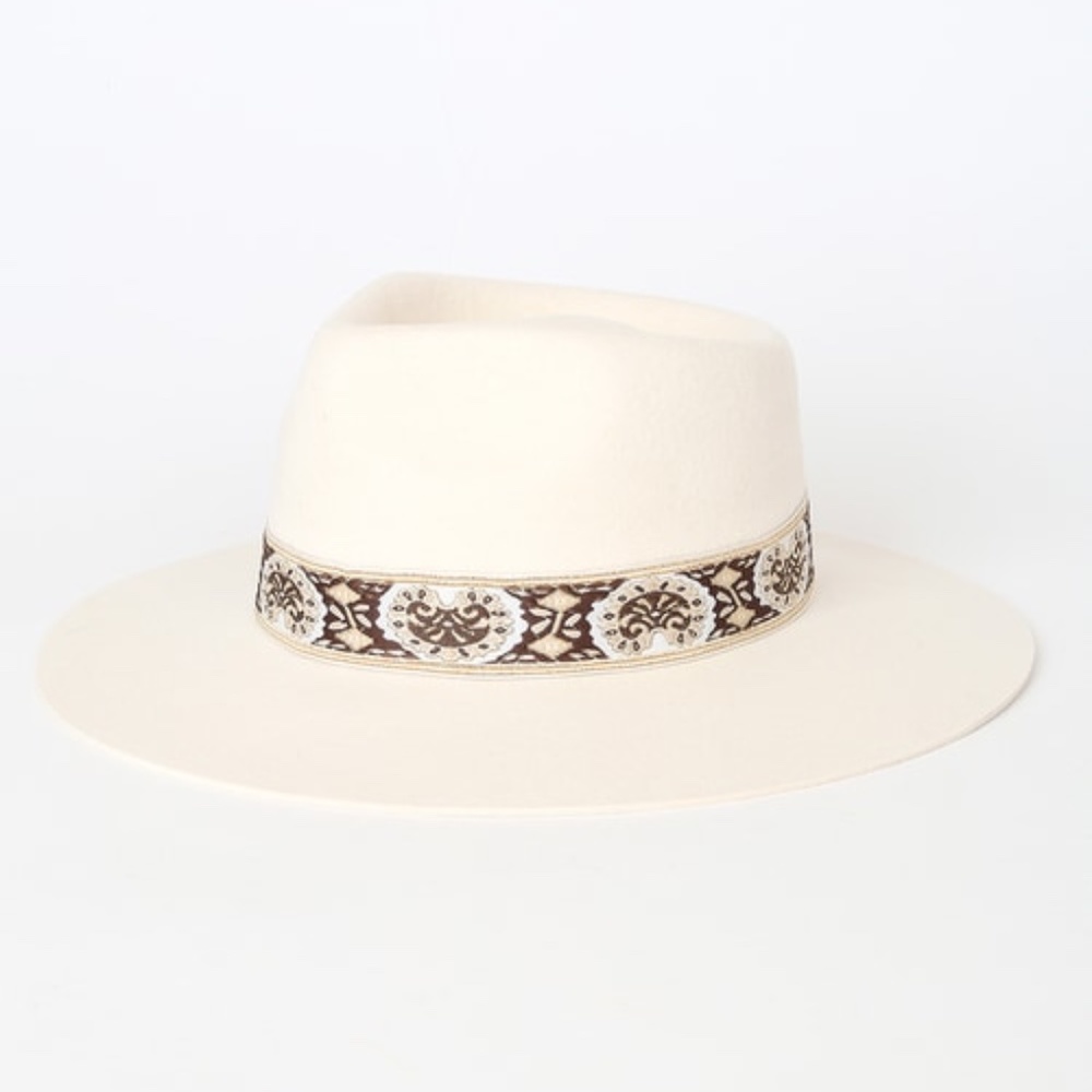 Lack Of Color Cream Rancher with Patterned Band - Picture 9 of 14